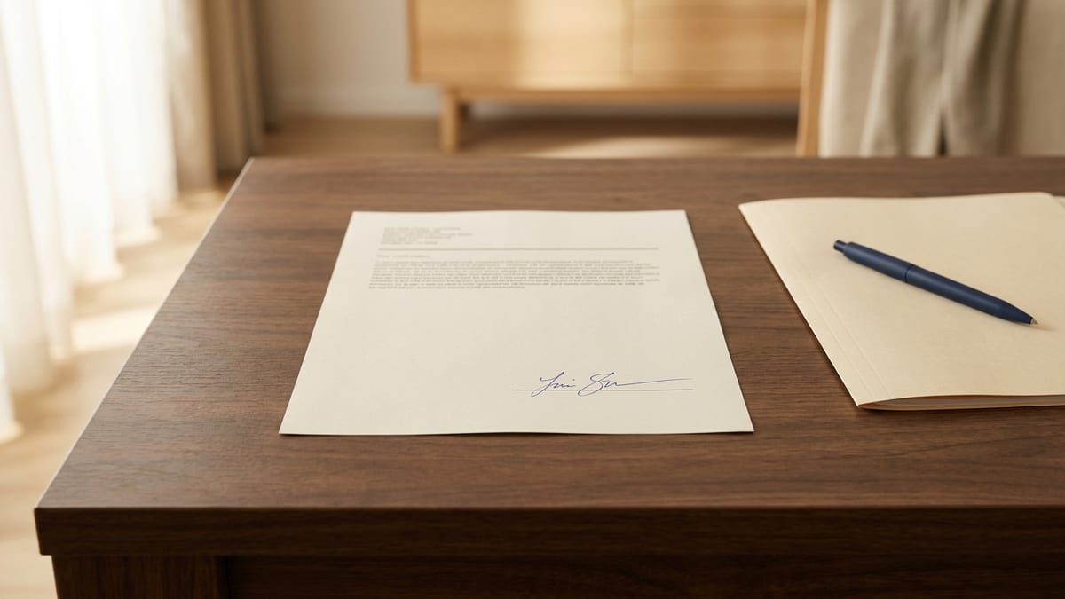 A signed rate lock confirmation on a desk with its expiry date visible